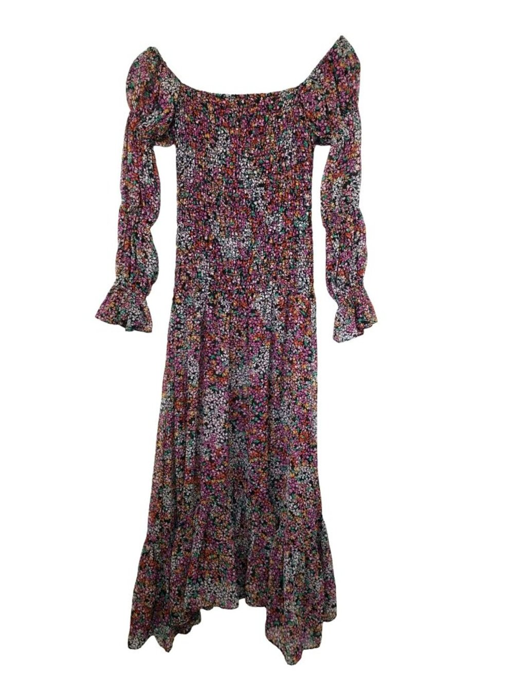 NWT Misa Los Angeles Rashida Smocked Floral Maxi Dress Nazirah Boho Whimsigoth - Picture 13 of 16